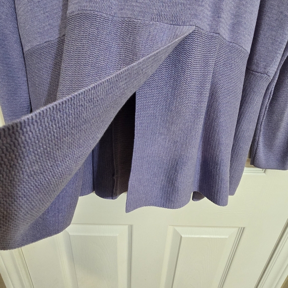 Talbots Soft Purple Open Front Cardigan - Picture 6 of 9